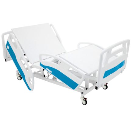 Cama Hospitalar Motorizada 5 Movimentos Grades em ABS