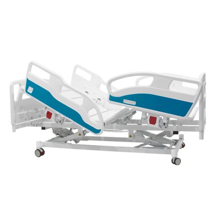 Cama Hospitalar Motorizada 8 Movimentos Leito em ABS Removível e Grades Retráteis