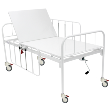 Cama Hospitalar 1 Manivela Manual com Elevação Dorsal