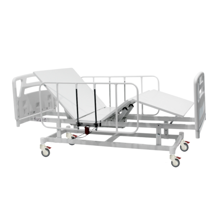 Cama Hospitalar Motorizada 3 Movimentos Grades em Aço